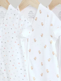 Next Blanc - Dors-bien zippé 100% coton Lot de 3 (0mois3ans) Sale