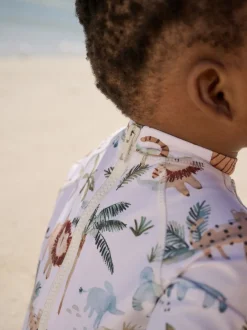 Next Blanc - Ensemble maillot de bain et chapeaux Sunsafe (3mths-7yrs) Sale