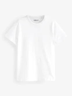 Next - Essential Pure Cotton Courts Col rond T-shirt Blanc Best