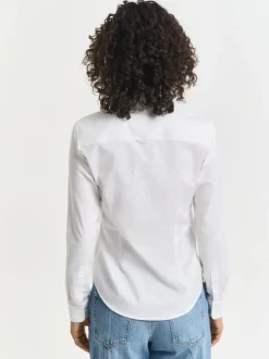 Gant Blanc - Chemise Oxford stretch ajustée Hot