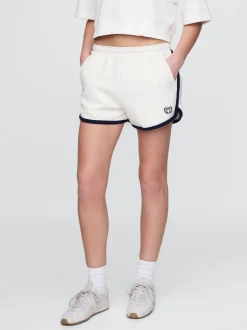 Gap Blanc - Short en molleton à logo dauphin à logo doux New