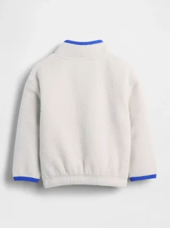 Gap Blanc - Sweat-shirt Sherpa à enfiler demi-zippé (6mois-5ans) (6mois-5ans)