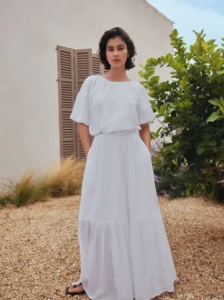Next Blanc - Jupe Maxi d’été Best