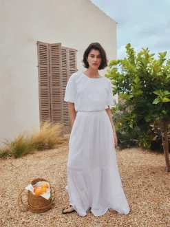 Next Blanc - Jupe Maxi d’été Best