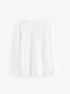 Next Blanc - Kind To Skin Manches longues T-shirt 2 Lot (9mths-12yrs) Online