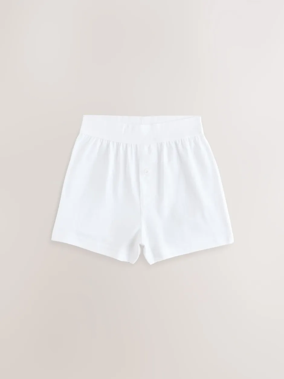 Next Blanc - Lot 5 100boxers amples % coton (1.5-16ans) New