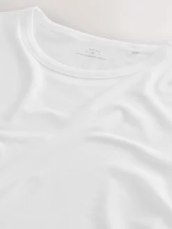 Next Blanc - Lot de 5 - T-shirt à superposition modale Online