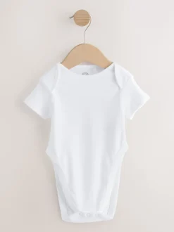 Next Blanc - Lot de 5 bodys à manches courtes pour dysplasie de la hanche Clearance