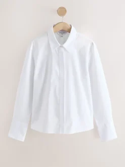 Next Blanc - Lot de 2 chemises ajustées extensibles indispensables à manches longues Hot