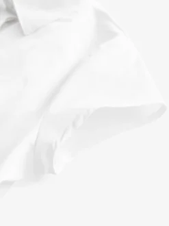 Next Blanc - Lot de 2 chemises d’école haut de gamme en coton extensible riche (3-18ans) Outlet