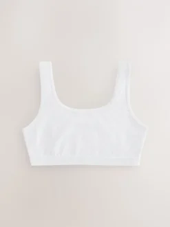 Next - Lot de 3 crop tops (5-16 ans) Blanc Hot