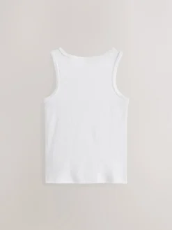 Next Blanc - Lot de 5 débardeurs (1.5-16ans) Online