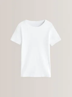 Next Blanc - Lot de 3 débardeurs à manches courtes 100 % coton (1.5-16ans) Hot