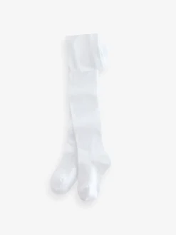 Next Blanc - Lot de 5 de collants pour l'école en coton riche Online