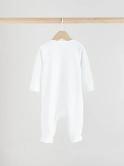 Next Blanc - Lot de 3 dors-bien bébé sans pieds en coton 100 % avec fermeture éclair bidirectionnelle (0mois-2ans) Sale