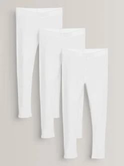Next - Lot de 3 leggings (3-16ans) Blanc Sale