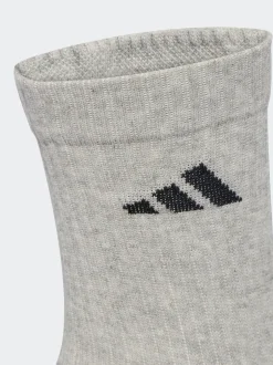 adidas - Lot de 6 paires de chaussettes à logo Blanc Clearance