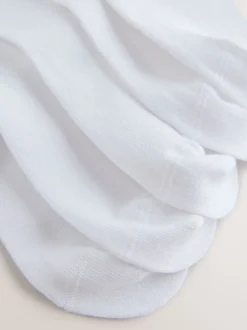 Next Blanc - Lot de 5 paires de chaussettes en coton majoritaire à strass