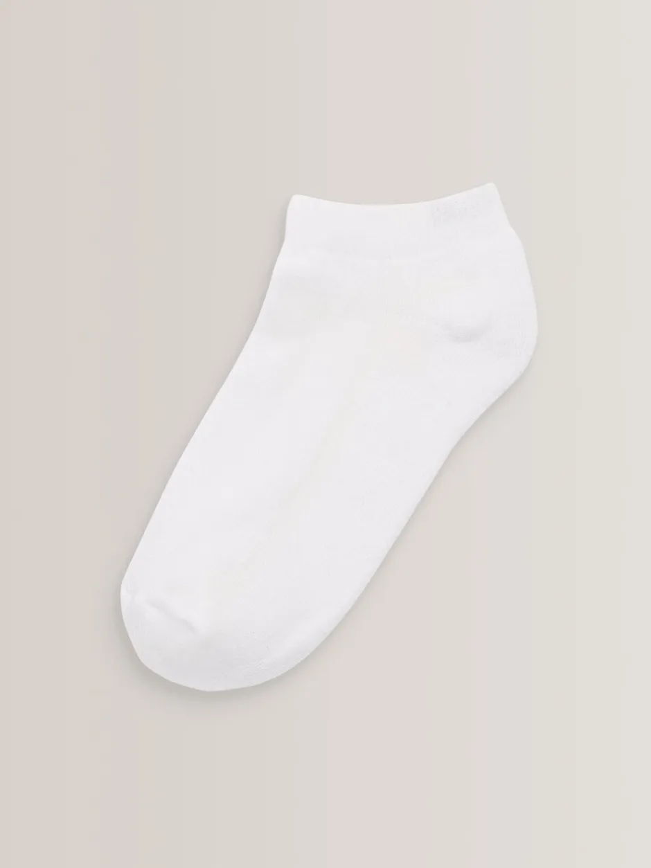 Next Blanc - Lot de 5 paires de chaussettes de sport à semelle rembourrée