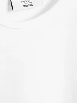 Next - Lot de 2 t-shirts à manches bouffantes (3-16ans) Blanc Discount