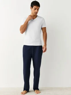 Next Blanc - Lot de 10 T-shirts Col en V 100% Coton Coupe ajustée Discount