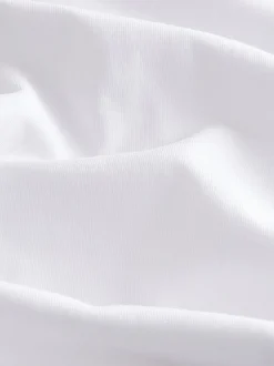 Next Blanc - Lot de 10 T-shirts Col en V 100% Coton Coupe ajustée Discount