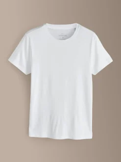 Next Blanc - Lot de 2 t-shirts Signature TENCEL™ Lyocell Outlet