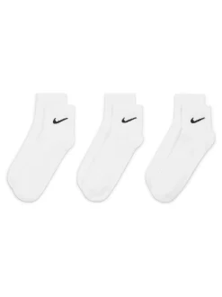 Nike Blanc - Lot de chaussettes de cheville Lightweight Everyday 3 Outlet