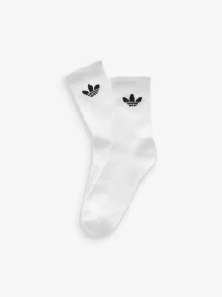 adidas - Lot de chaussettes originals Trefoil Col Rond Chaussettes 6 Blanc Sale