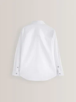 Next - Manches longues Chemises à bordures intelligentes (3-16yrs) Blanc Discount