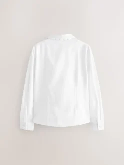 Next Blanc - Manches longues dentelle festonnée École Chemisiers (3-14yrs) Online