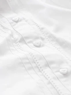 Next Blanc - Manches longues dentelle festonnée École Chemisiers (3-14yrs) Online