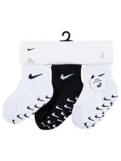 Nike Blanc - Chaussettes Gripper pour nourrissons 3 Lot Outlet