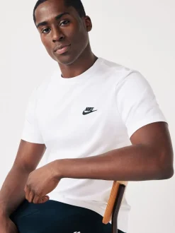 Nike - Club T-Shirt Blanc Hot