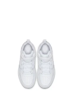 Nike - Junior Court Borough Mid Trainers Blanc