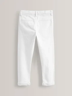 Next - Pantalon chino extensible (3-17ans) Blanc Outlet