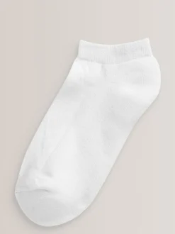 Next Blanc - Paquet de 5 chaussettes d'entraînement à semelle coussinée en coton riche Online
