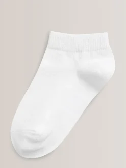 Next Blanc - Paquet de 5 chaussettes d'entraînement en coton riche Sale