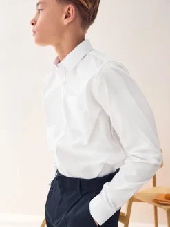 Next Blanc - Paquet de 2 chemises d'école à manches longues (3-17ans) Online