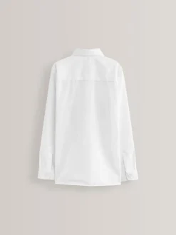 Next Blanc - Paquet de 5 chemises d'école à manches longues (3-17ans)