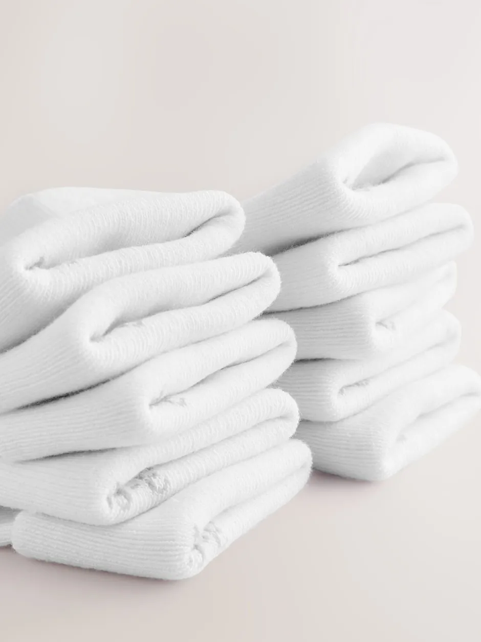 Next Blanc - Paquet de chaussettes pour bébé 10 (0mois-2ans) Online