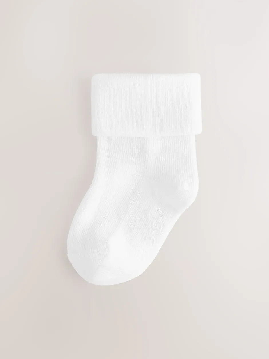 Next Blanc - Paquet de chaussettes pour bébé 10 (0mois-2ans) Online