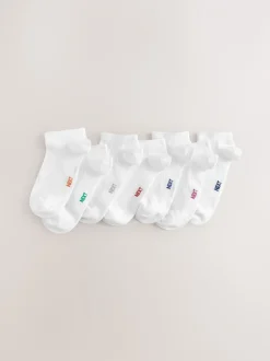 Next - Paquet de chaussettes de sport en coton riche 7 Blanc