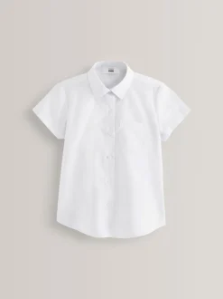 Next Blanc - 2{Paquet de chemises scolaires Manches courtes (3-18ans) New