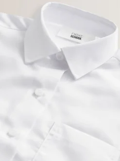 Next Blanc - 2{Paquet de chemises scolaires Manches courtes (3-18ans) New