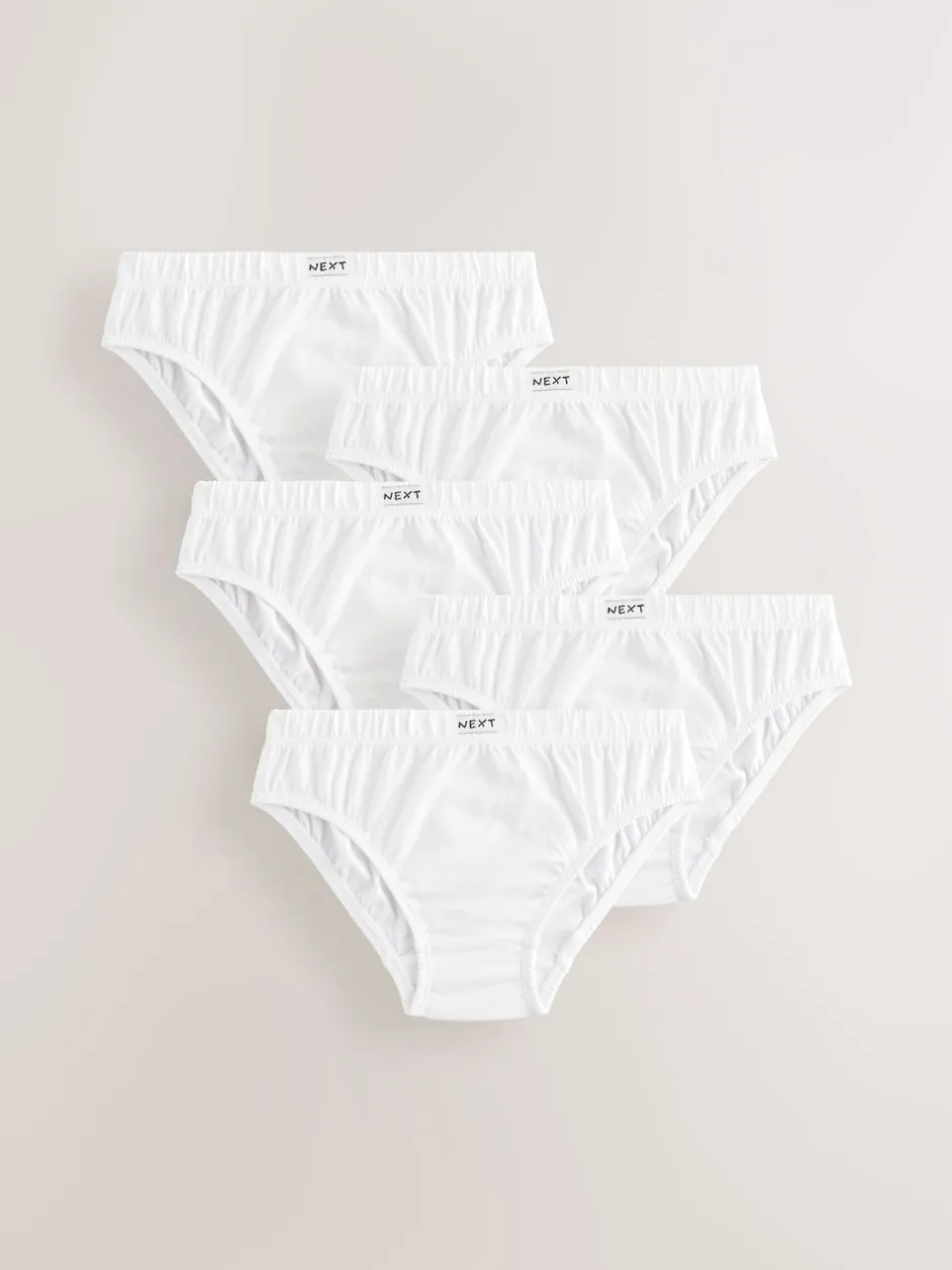 Next Blanc - Paquet de slips 5 (1.5-16ans) Clearance
