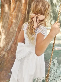 Next Blanc - Peignoir à corsage en dentelle pour jeunes filles (3-16ans) Hot