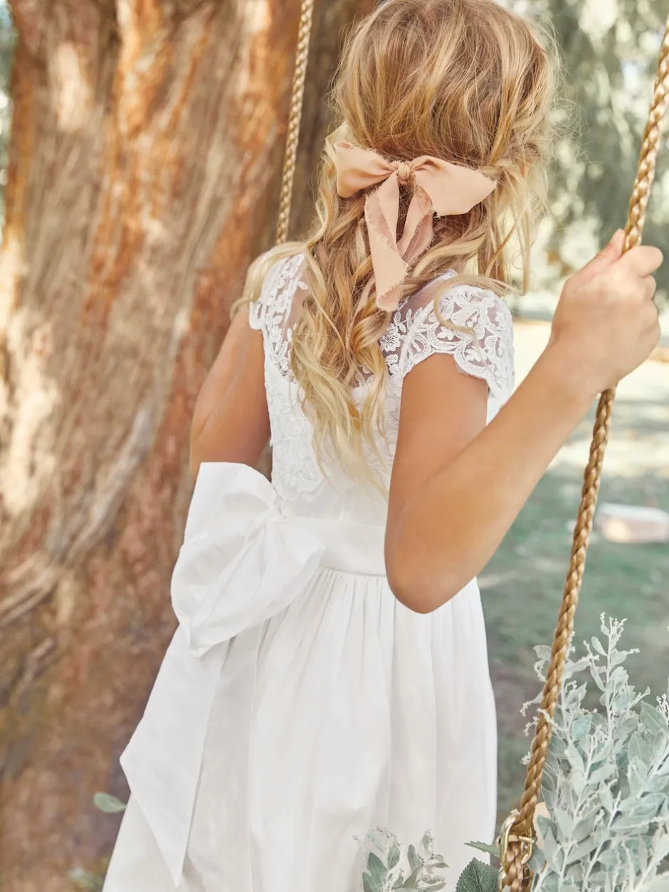 Next Blanc - Peignoir à corsage en dentelle pour jeunes filles (3-16ans) Hot