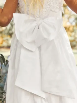 Next Blanc - Peignoir à corsage en dentelle pour jeunes filles (3-16ans) Hot