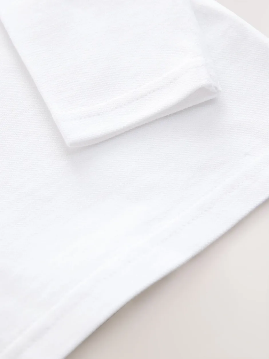 Next Blanc - Polo à manches longues pour l'école, lot de 2 (3-16ans) Hot